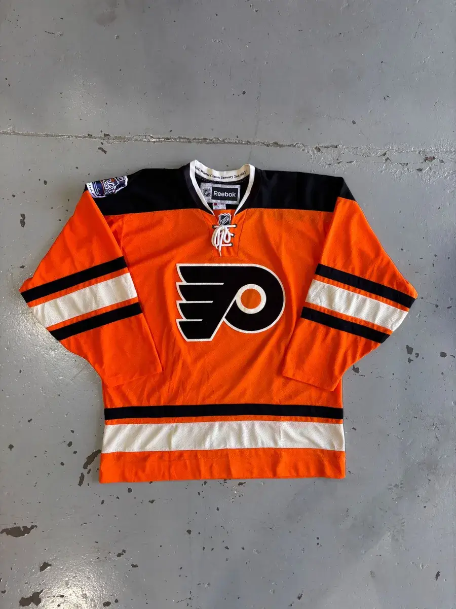 Reebok Orange Reebok Philadelphia Flyers 2012 NHL Winter Classic Jersey - Large