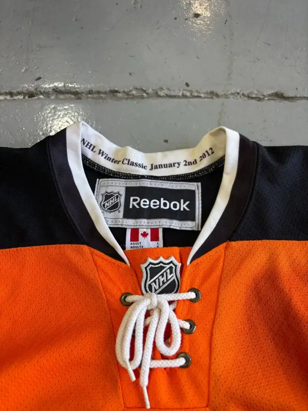 Orange Reebok Philadelphia Flyers 2012 NHL Winter Classic Jersey - Large