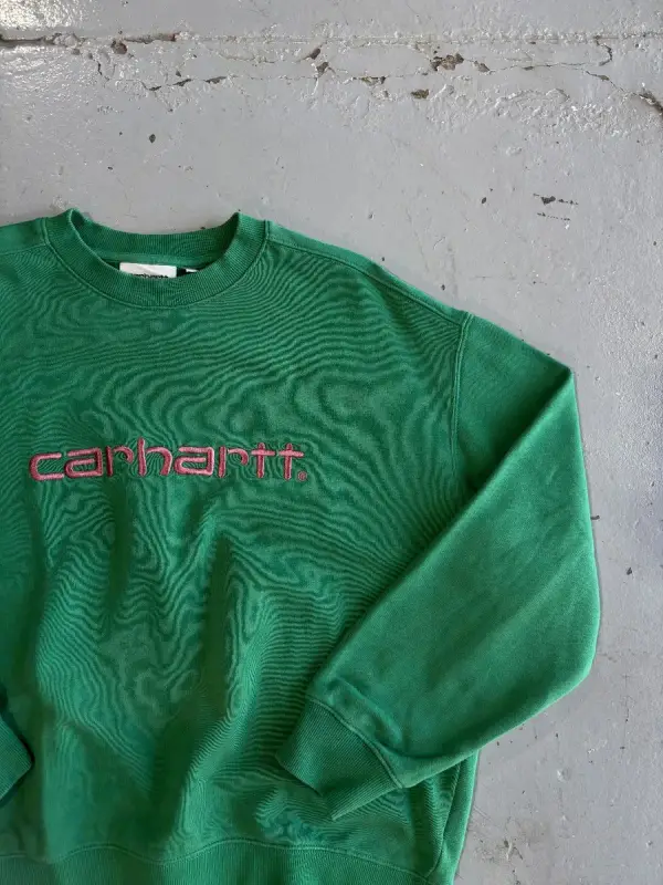 Vintage Green Carhartt WIP Sweater - Medium