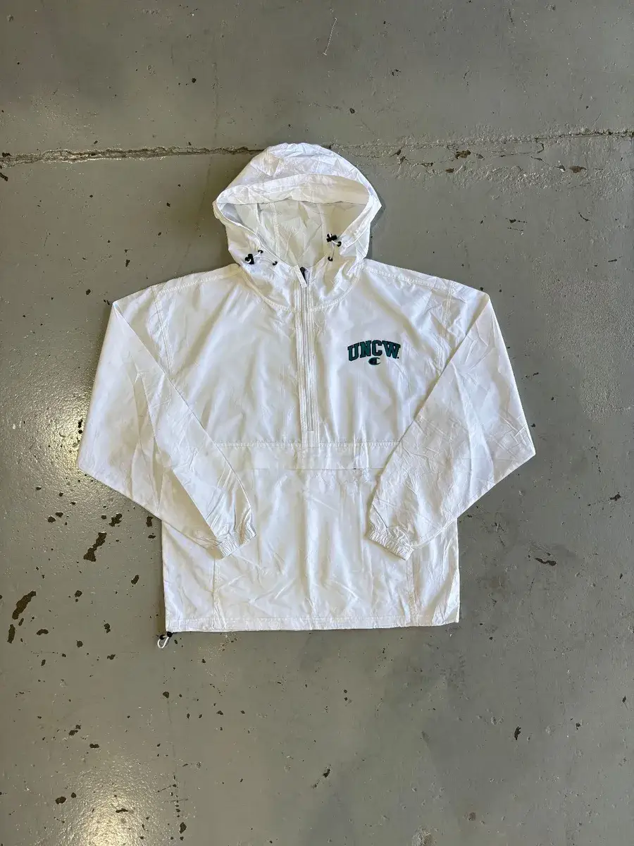 Champion White Champion UNCW Branded Anorak - Medium