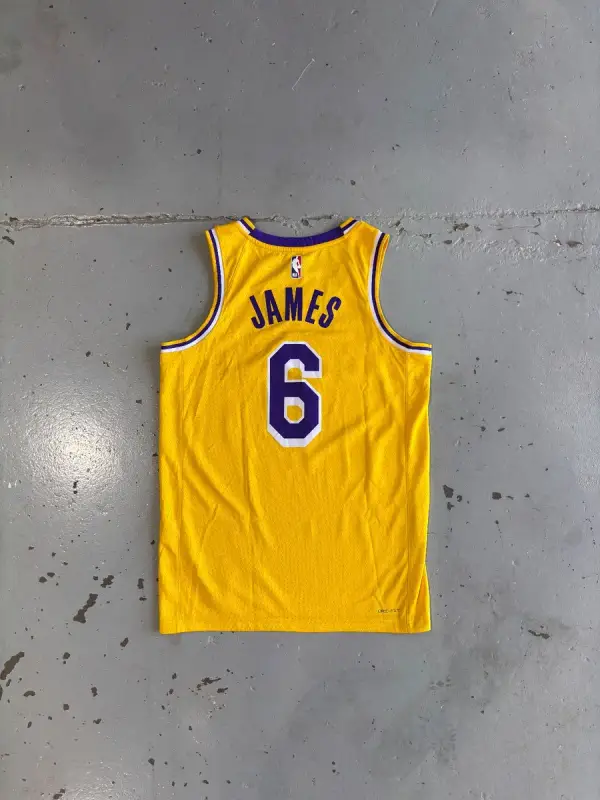 Nike Los Angeles Lakers LeBron James #6 Icon Swingman Jersey - Medium
