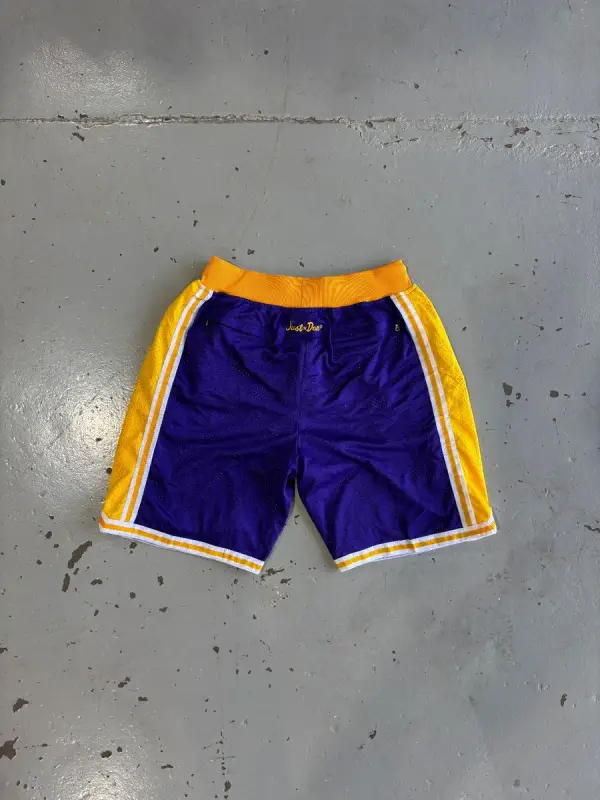 Just Don x Mitchell & Ness LA Lakers 1996/97 Throwback Shorts - Extra Extra Larg