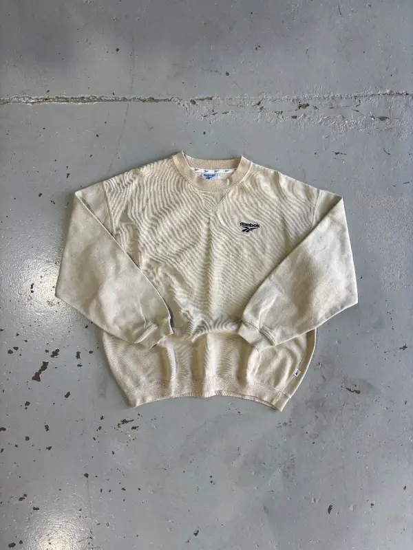 Reebok Vintage Cream Reebok Sweater - Medium