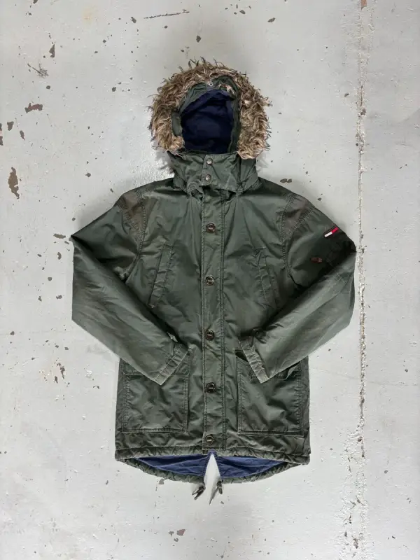 Tommy Hilfiger Green Tommy Hilfiger  Parka Coat - Large