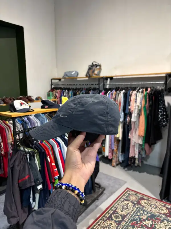 Black Nike Dri-FIT Club Meta Swoosh Cap - OSFA