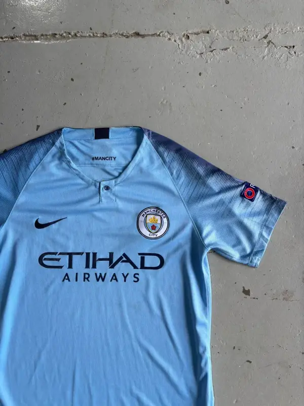 Nike Man City 18/19 Home Jersey - Medium