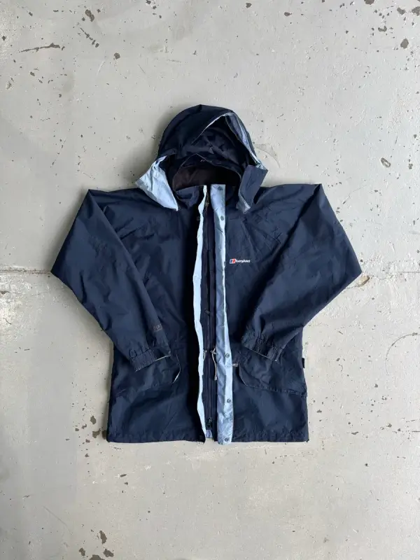  Womens Navy Blue Berghaus Gore-Tex Jacket - Extra Large