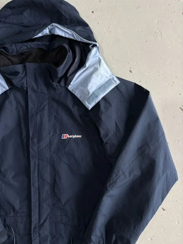 Womens Navy Blue Berghaus Gore-Tex Jacket - Extra Large