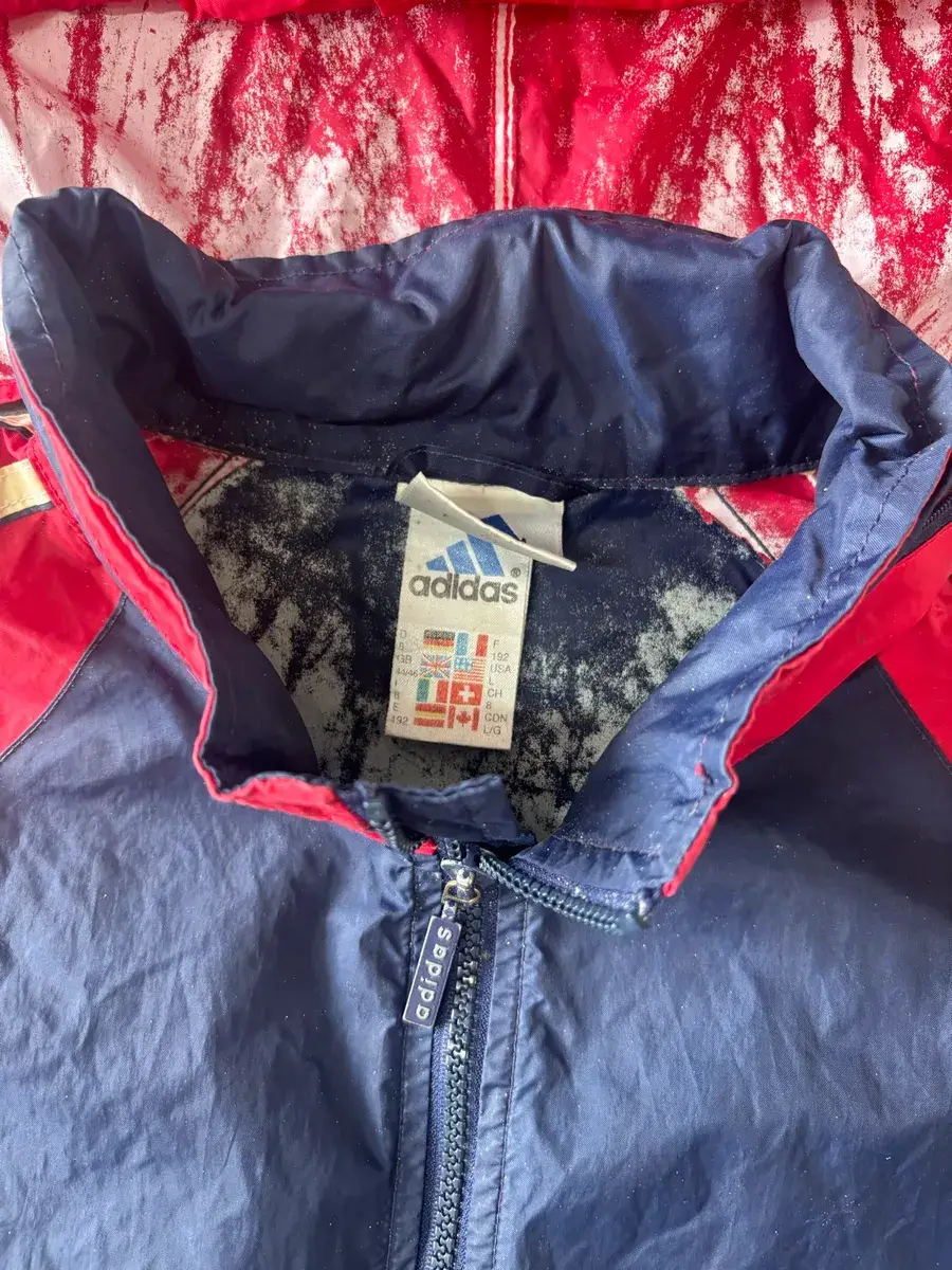 Vintage 90s Adidas Bench Coat Jacket - Large