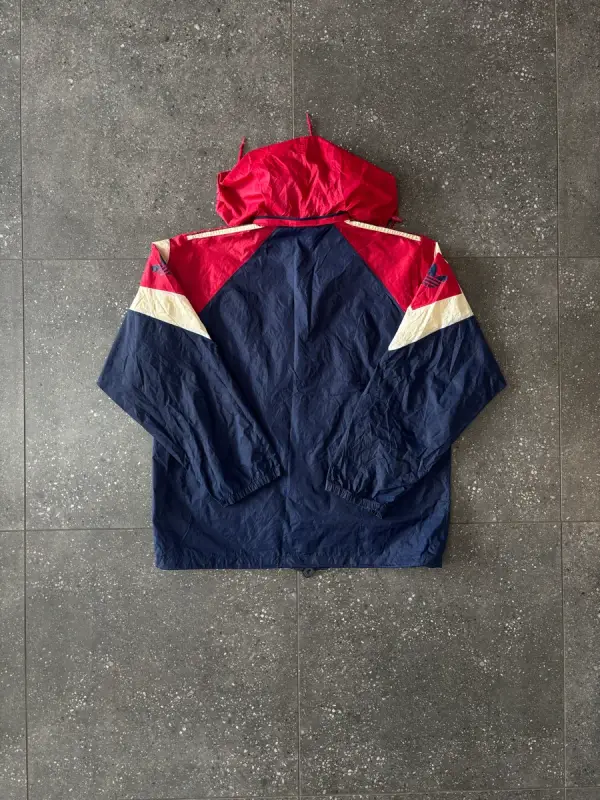 Vintage 90s Adidas Bench Coat Jacket - Large