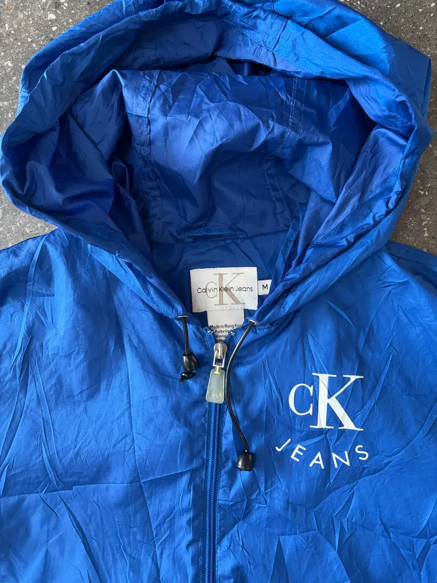 Vintage Blue Calvin Klein Jeans Windbreaker - Medium