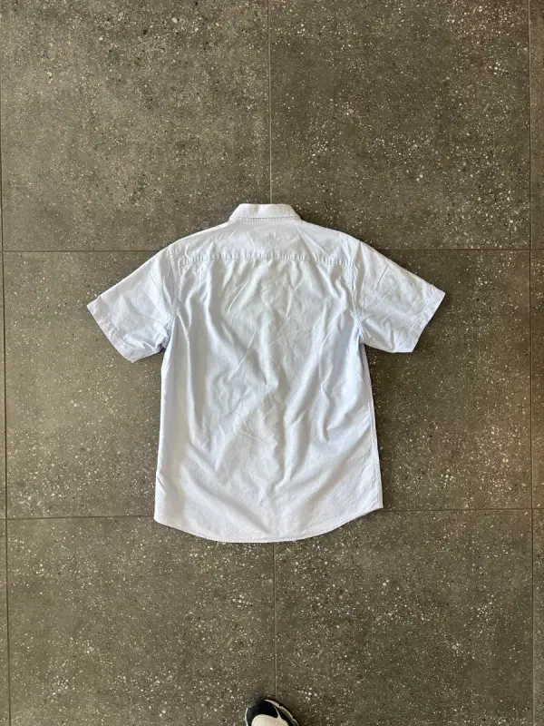 Vintage Blue Ralph Lauren Short Sleeve Shirt - Small