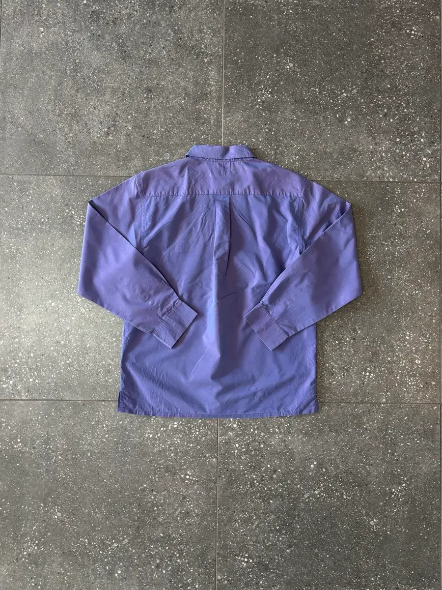 Purple Calvin Klein Long Sleeve Button-Up Shirt - Large