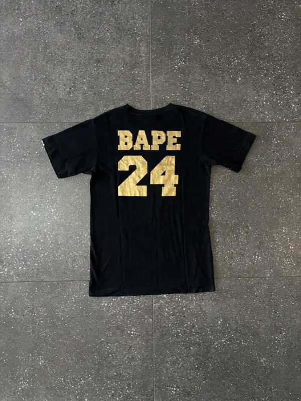 Black & Gold BAPE College Tee - Large