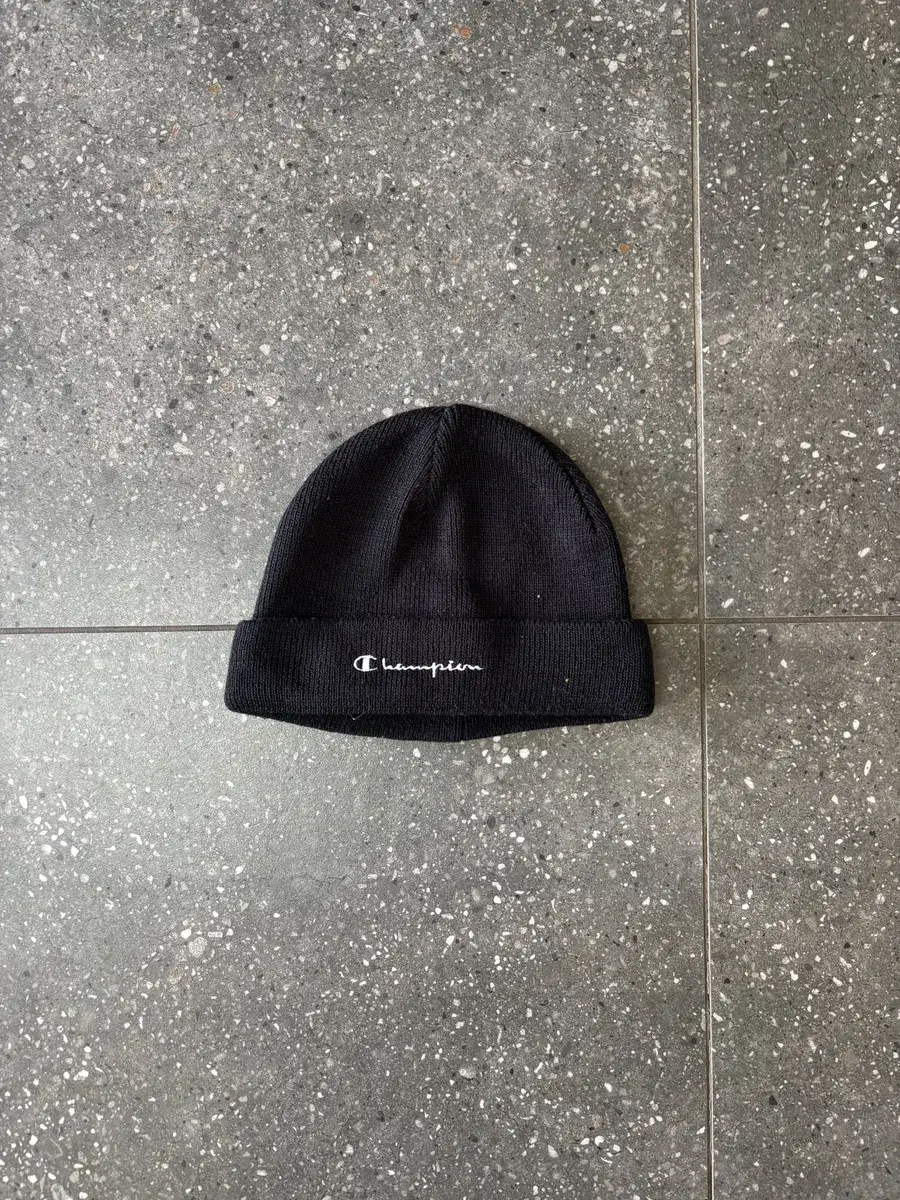 Champion Vintage Black Champion Beanie - OSFA