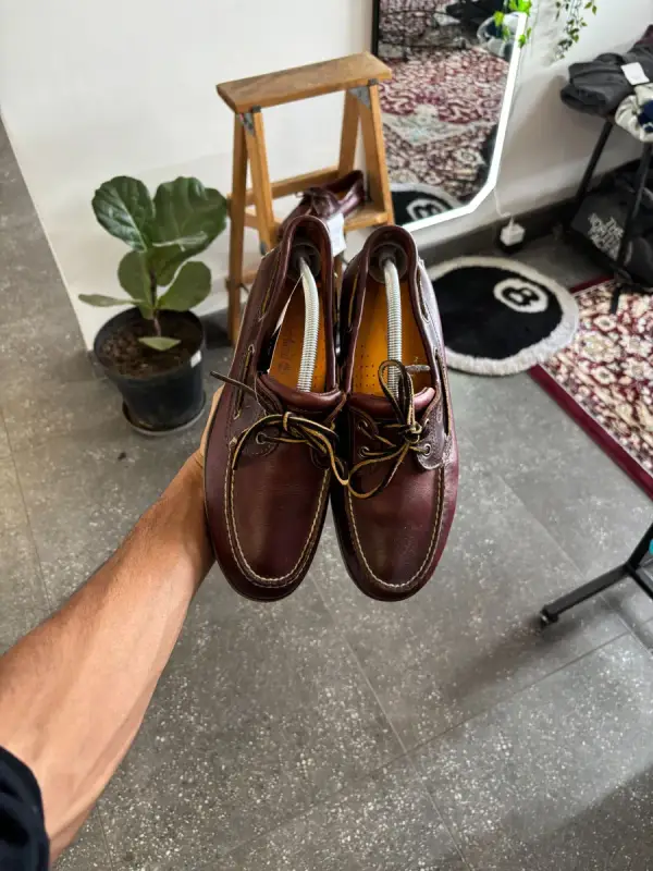 Vintage Brown Timberland Boat Shoes - UK8