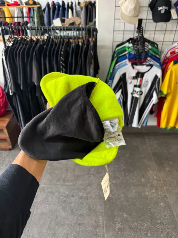 Yellow Carhartt Fleece 2-in-1 Hat - OSFA