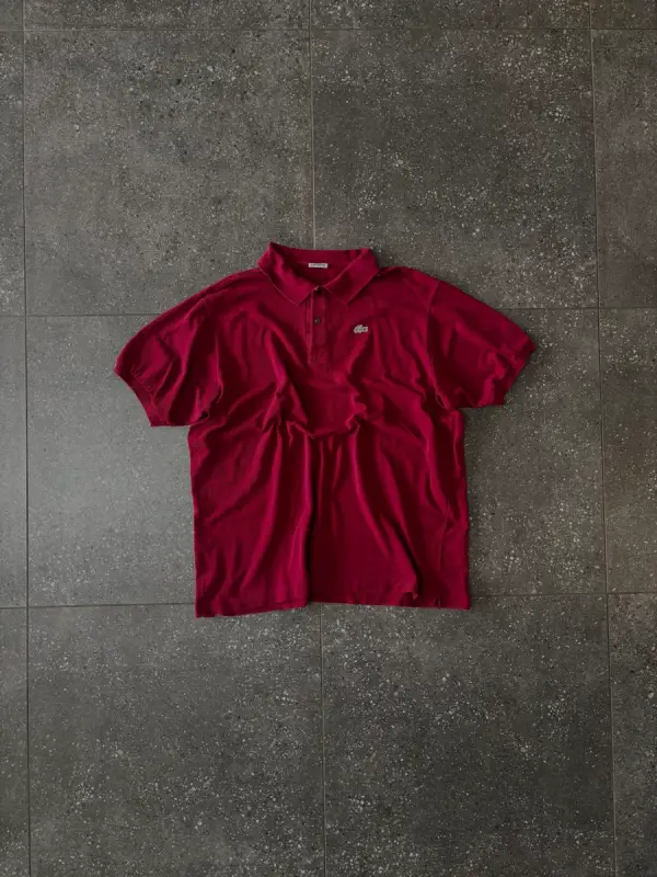 Lacoste Maroon Lacoste Polo Shirt - Extra Extra Large
