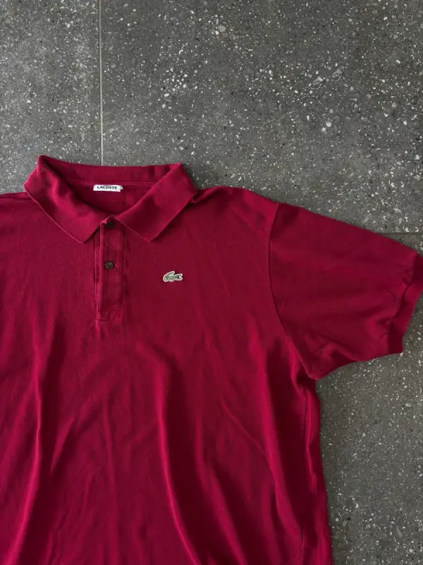 Maroon Lacoste Polo Shirt - Extra Extra Large