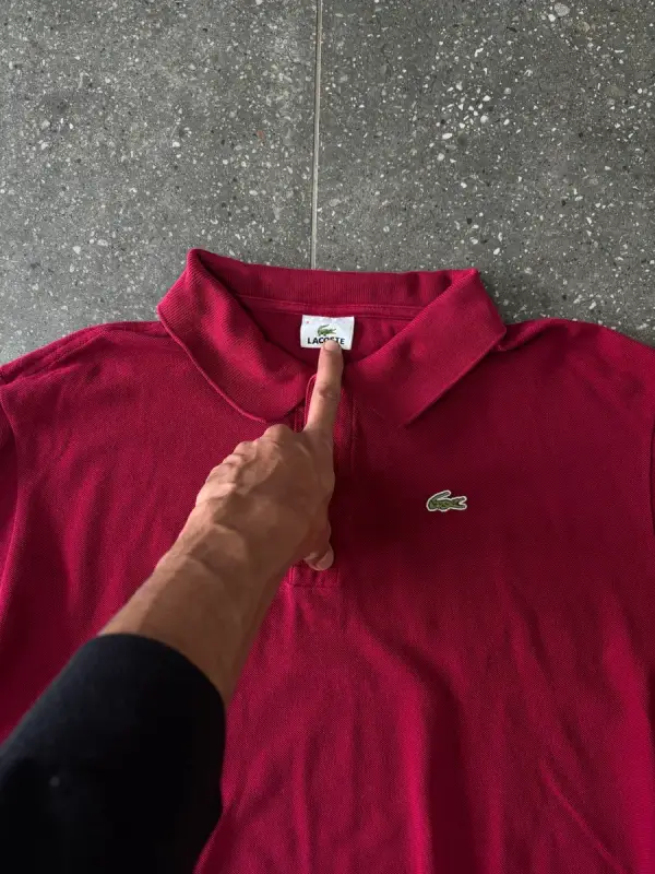Maroon Lacoste Polo Shirt - Extra Extra Large