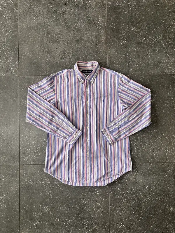 Ralph Lauren Vintage Ralph Lauren Multicoloured Long Sleeve Shirt - Large