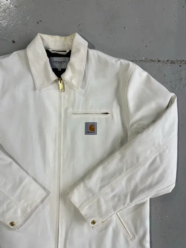 White Carhartt WIP Detroit Jacket - Large
