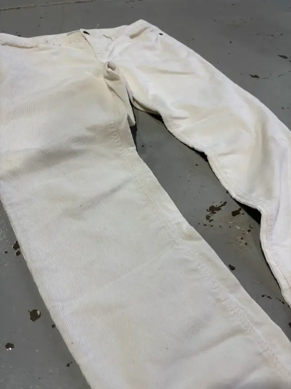 White Tommy Hilfiger Corduroy Trousers - Small (8)