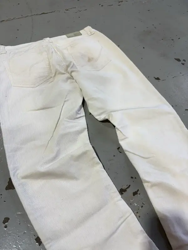 White Tommy Hilfiger Corduroy Trousers - Small (8)