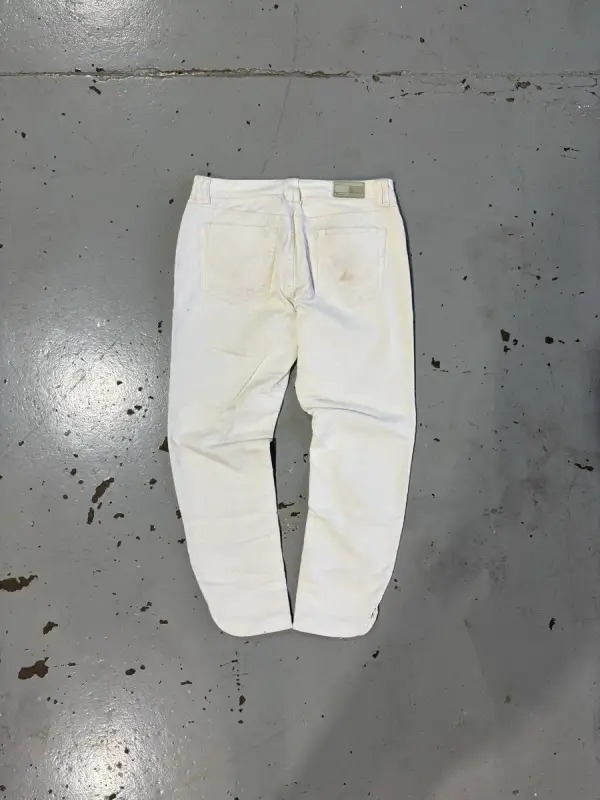White Tommy Hilfiger Corduroy Trousers - Small (8)