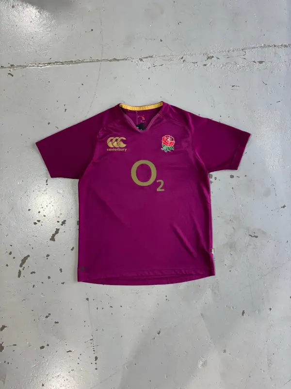  Purple Canterbury England Rugby Union Jersey - Extra Large