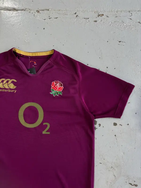 Purple Canterbury England Rugby Union Jersey - Extra Large