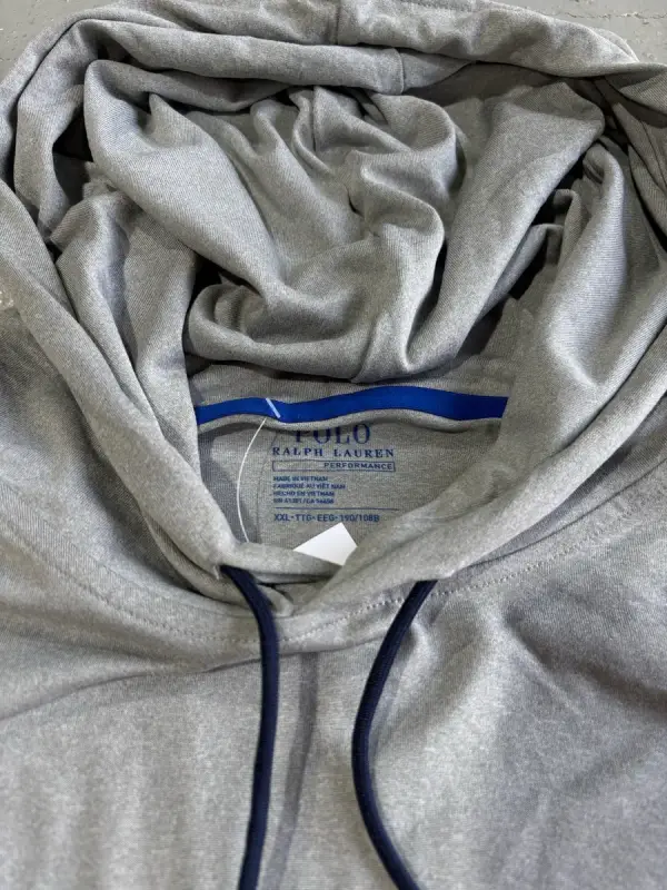 Blue & Grey Polo Sport by Ralph Lauren Colorblock Performance Hoodie - Extra Ext