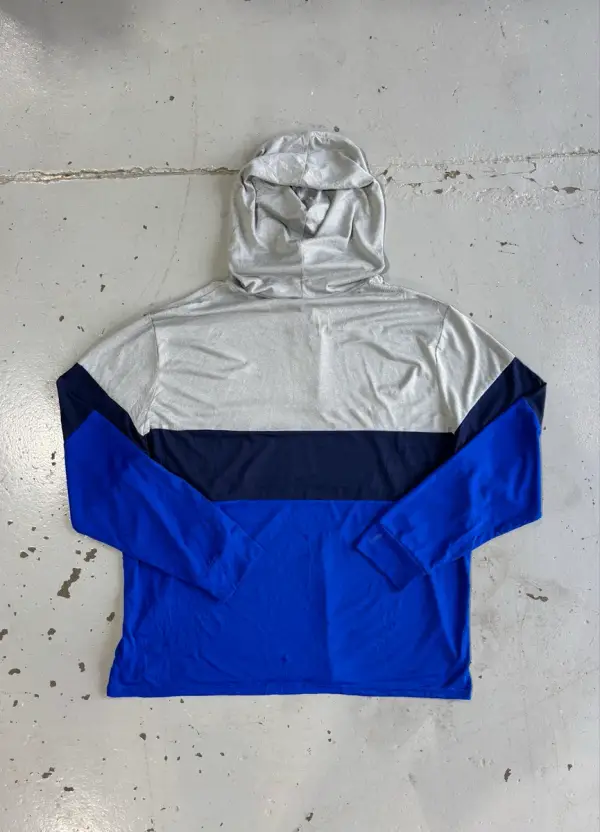 Blue & Grey Polo Sport by Ralph Lauren Colorblock Performance Hoodie - Extra Ext