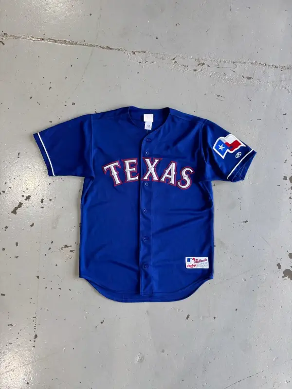  Blue Texas Rangers MLB Alternate Baseball Jersey - Extra Large (44)