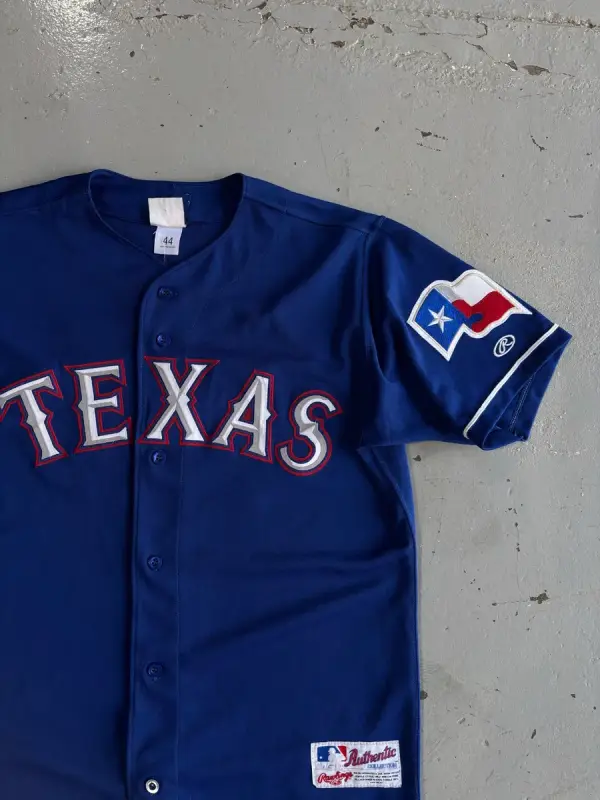Blue Texas Rangers MLB Alternate Baseball Jersey - Extra Large (44)