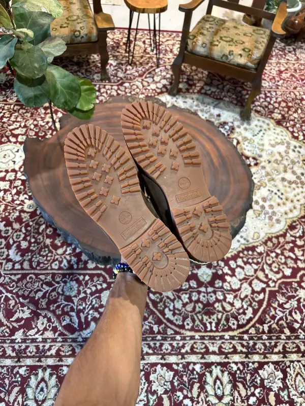 Brown Timberland Authentic 3-Eye Lug Handsewn Boat Shoe - UK9.5