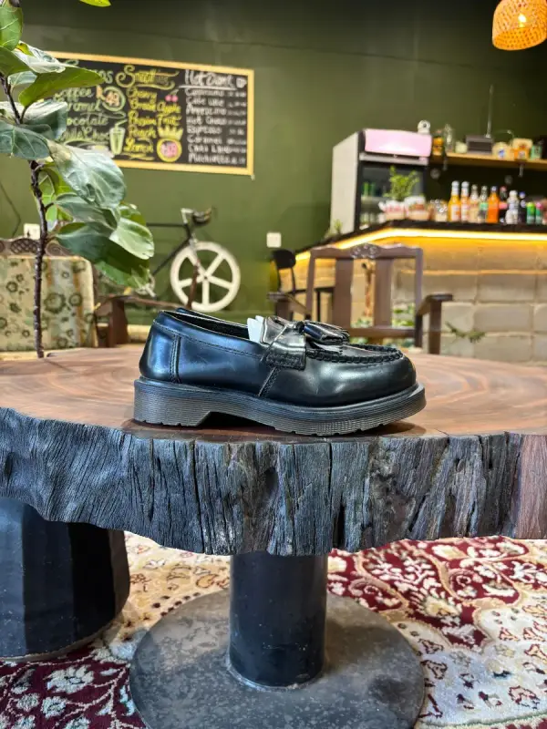 Black Dr.Martens Adrian Tassel Loafers - UK4