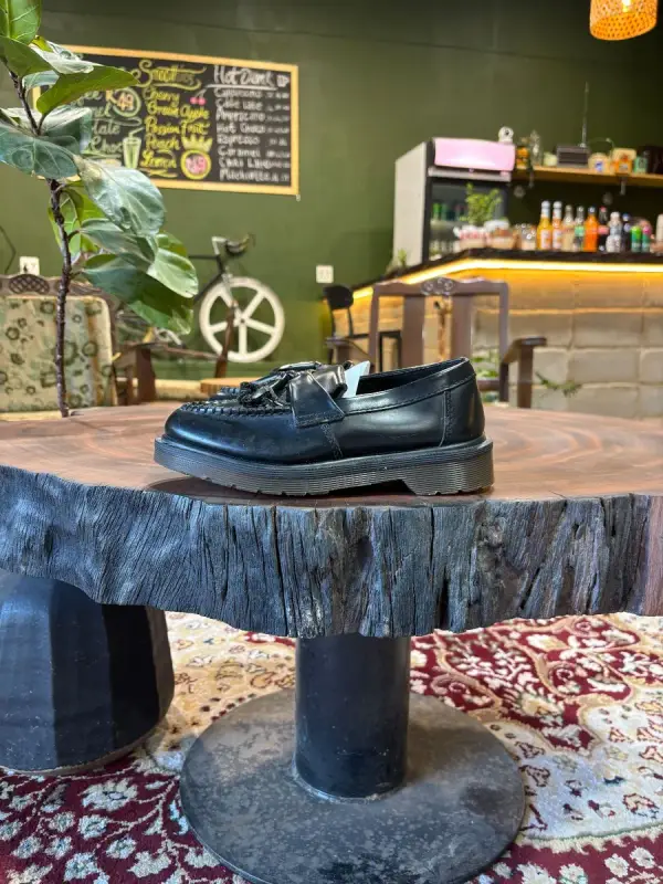 Black Dr.Martens Adrian Tassel Loafers - UK4