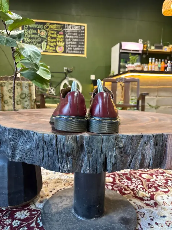 Maroon Dr. Martens 1461 3-Eye Oxfords - UK7