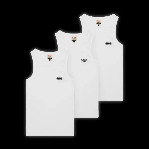 Corteiz Black Corteiz Tank Tops (3 pk)