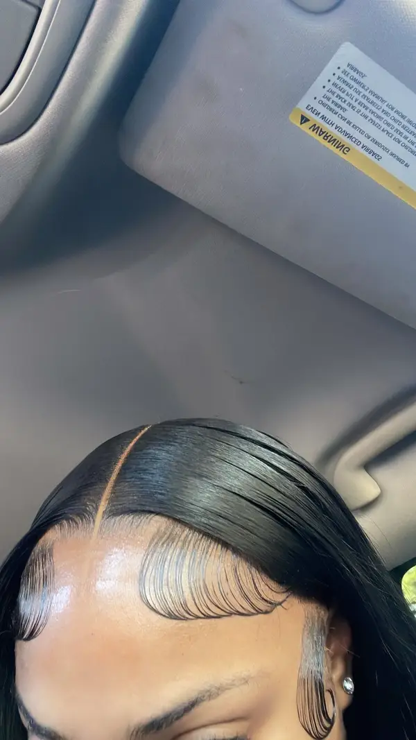 28inch human blend hair wig