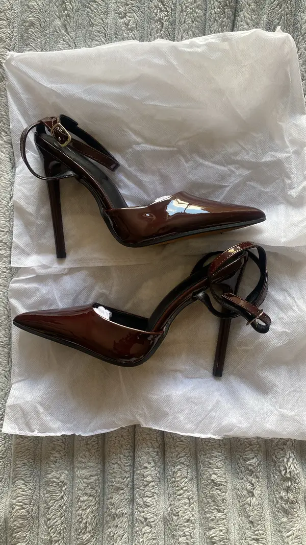 Women's Wine Red Fashion Pumps Burgundy High Heels Thin Heel