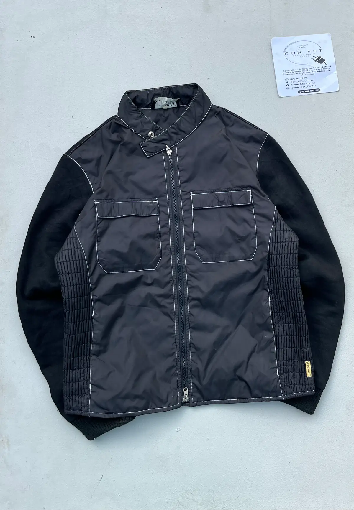 Armani Jeans Vintage Armani Jeans Navy Blue Y2K Jacket Size
