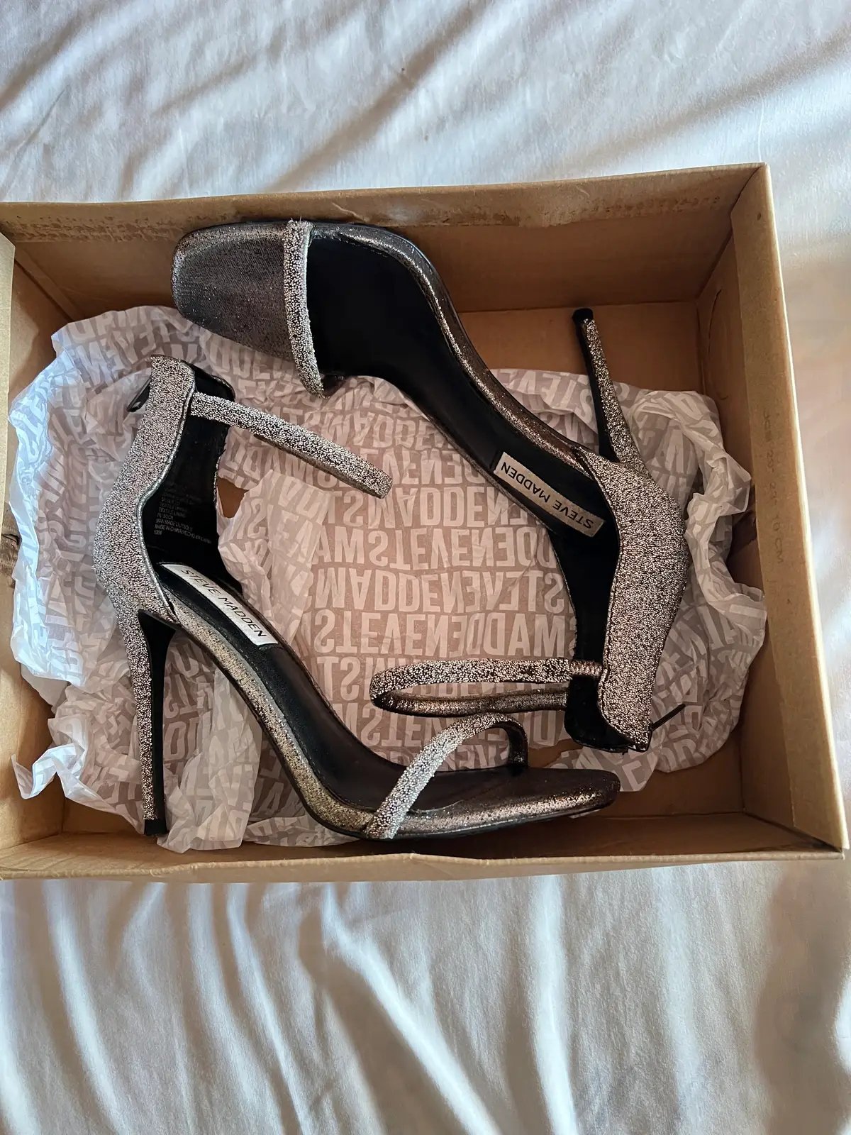 Steve Madden Authentic Steve Madden Raptor-C Silver Heels