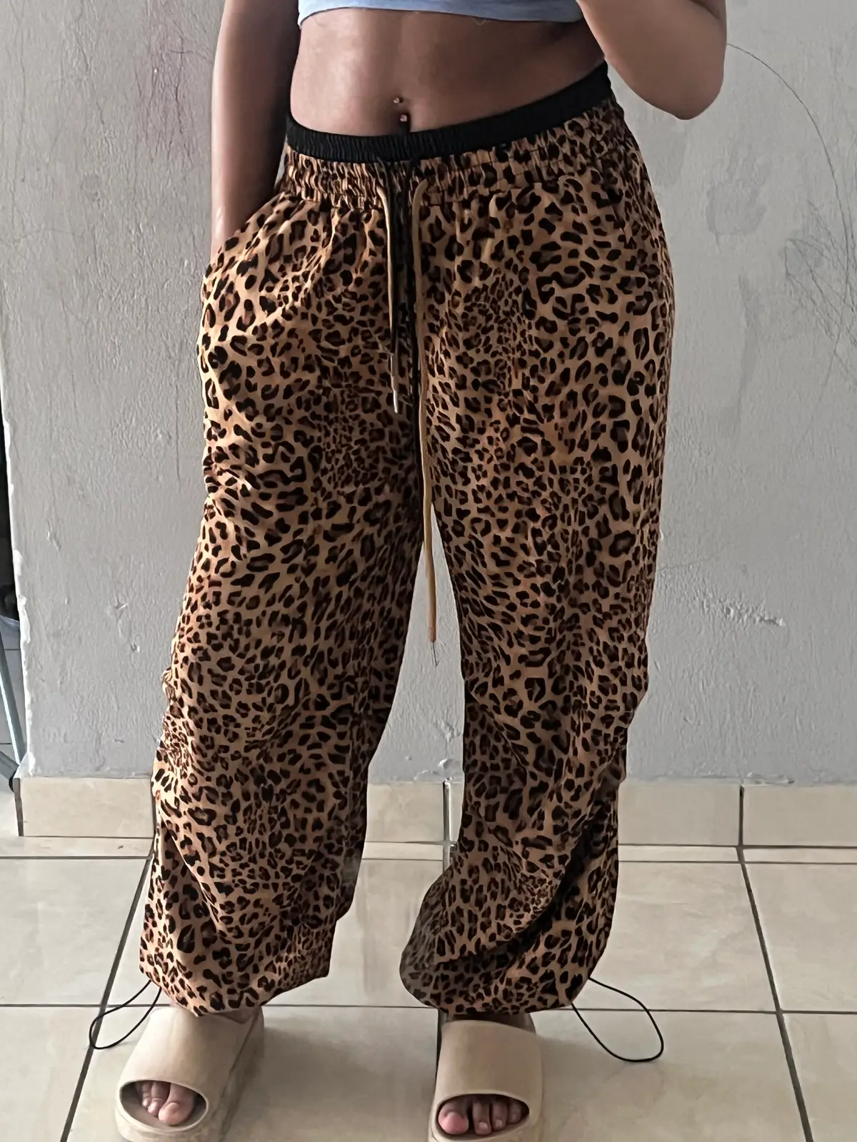 Shein Leopard print pants