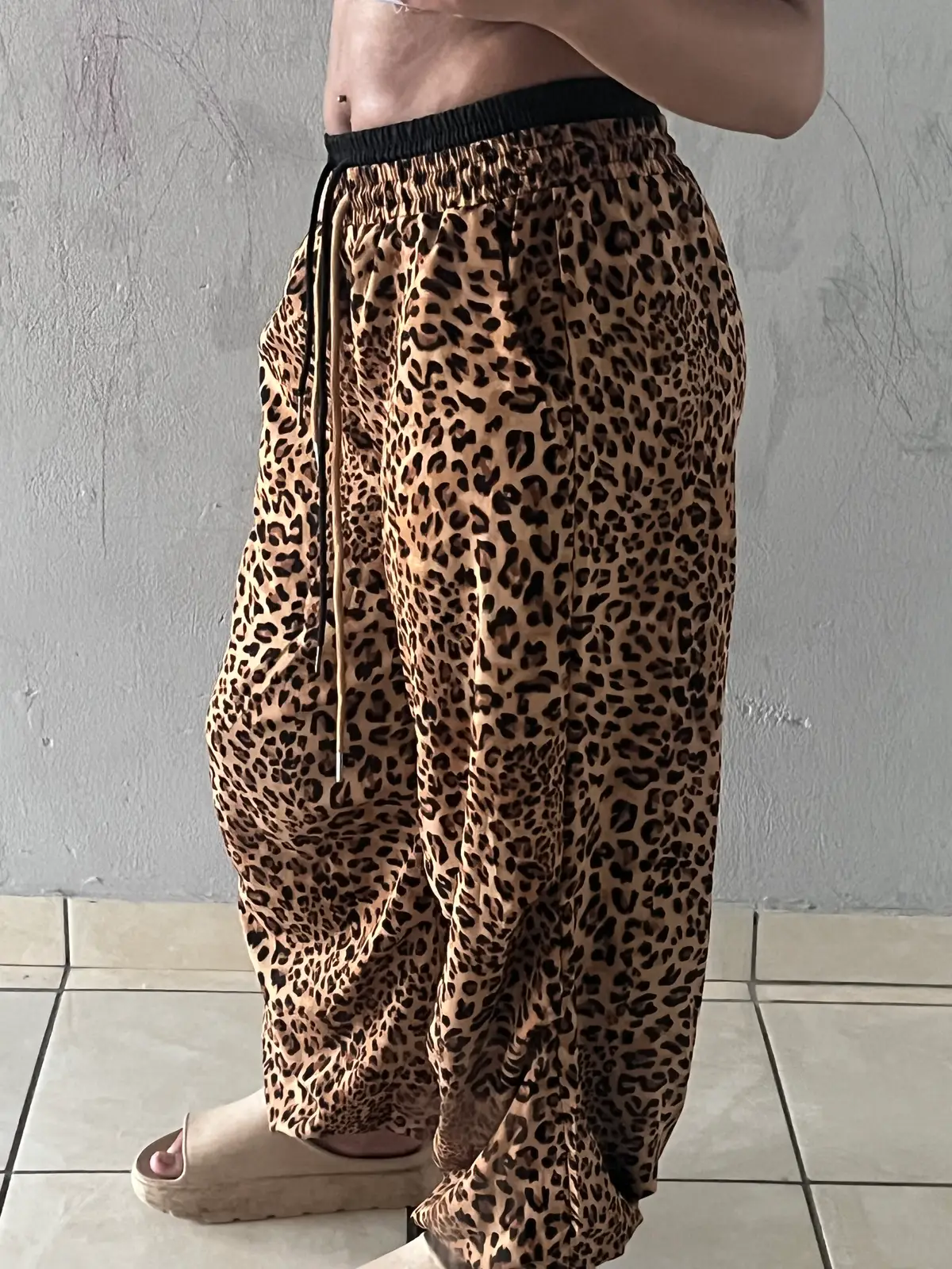 Leopard print pants