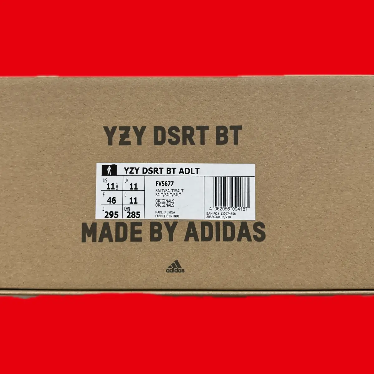 Adidas Yeezy Desert boot Salt Colourway UK11 New