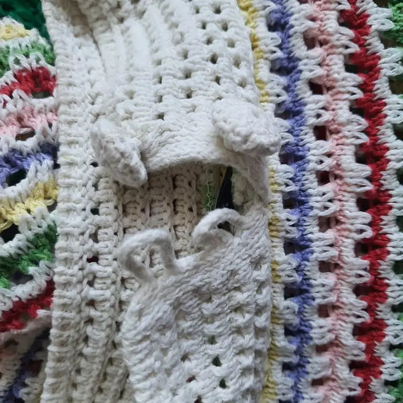 Zara crochet knit top