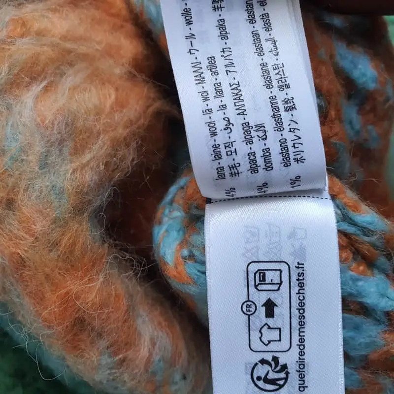 Zara orange/green cropped knit