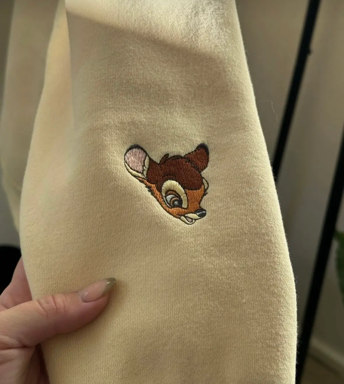 Butter Yellow Bambi Graphic Disney Hoodie